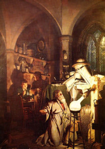 The Alchemist in Search of the Philosophers Stone by Joseph Wright of Derby (1734–1797)