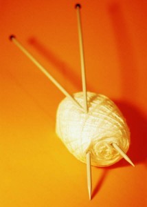 A knitting yarn